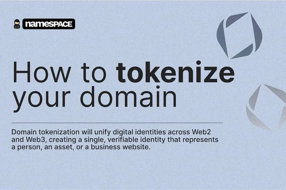 Tokenize your domain using ENS app