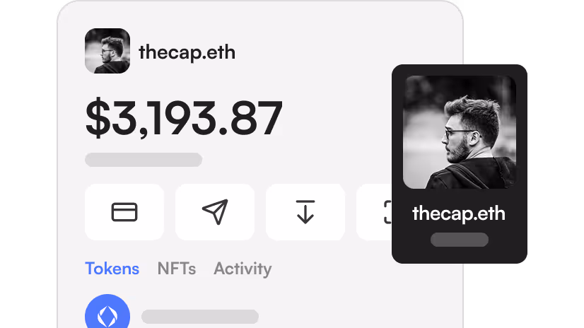 ENS subnames for wallet names — use case illustration